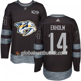 Nashville Predators Hockeydrakt Mattias Ekholm 14 1917-2017 100th Anniversary Svart Adidas Authentic - Herre